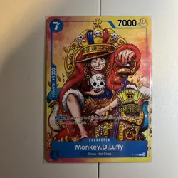 Monkey D. Luffy Japanese Alt Art P-043 2nd Anniversary Promo One Piece US SHIP - Image 1