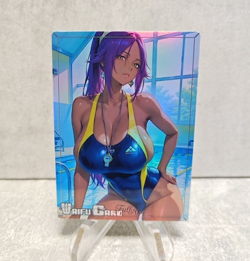 Yoruichi Trading Card Waifu Goddess Story Anime Girl holo Karte Manga Full Art - Image 1