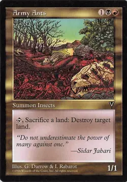 Army Ants *Uncommon* Magic MtG x1 Visions SP - Image 1