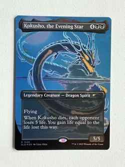 MTG Kokusho, Evening Star *Rainbow Foil* Secret Lair: Devastation Dragons NM/MT - Image 1