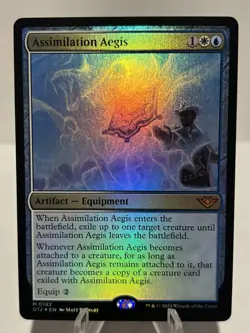 Assimilation Aegis 192 M Outlaws of Thunder Junction FOIL NM MTG - Image 1