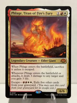 Phlage, Titan of Fire's Fury 197 M Modern Horizons 3 NM MTG - Image 1