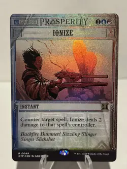 Ionize 49 R Outlaws of Thunder Junction: Breaking News FOIL NM MTG - Image 1