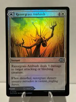 Razorgrass Ambush 238 U Modern Horizons 3 FOIL NM MTG - Image 1