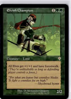 Elvish Champion Invasion Regular NM R 186/350 - Image 1