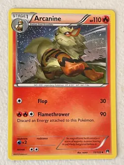 POKEMON ARCANINE 11/122 RARE NM CARD BREAKPOINT - Image 1