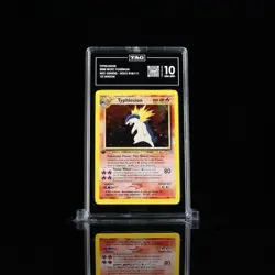 POP 1 - 2000 WOTC Pokemon Typhlosion Holo 1st Edition Neo Genesis #18 TAG 10 GEM - Image 1