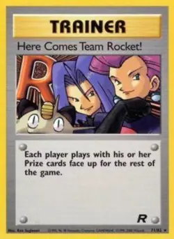 NM-Mint Here Comes Team Rocket! - 71/82 - Rare - Unlimited Edition Pokemon Team - Image 1