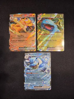 Pokemon - Charizard EX 6/165 & Venusaur EX 3/165 & Blastoise EX 9/165 - SV 151 - Image 1