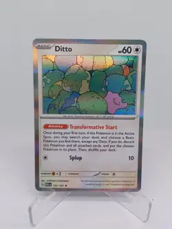 Ditto 151 Holo Rare Pokemon TCG 132/165 Scarlet & Violet Card - Image 1