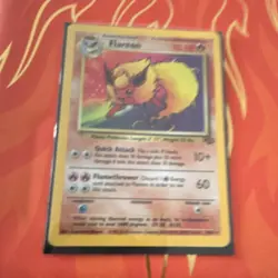 Pokemon TCG Flareon 3/64 Jungle Set 1999 Pokemon Card - English Vintage - Image 1