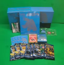 Pokemon XY Evolutions Blastoise Elite Trainer Box ETB Empty With EMPTY Pack Art - Image 1