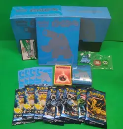 Pokemon XY Evolutions Blastoise Elite Trainer Box ETB Empty With EMPTY Pack Art - Image 2