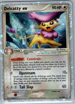 Delcatty ex 91/100 Crystal Guardians - Pokemon Card - LP - Image 1