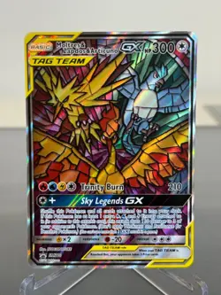 Pokemon TCG Moltres&Zapdos&Articuno GX SM210 Near Mint English Promo - Image 1