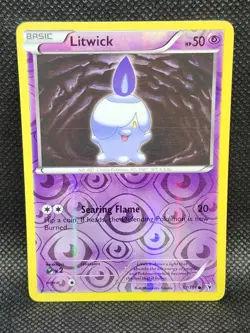 Pokemon Litwick Noble Victories Reverse Holo 57/101 LP Condition - Image 1