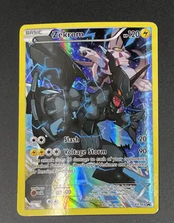 Pokemon TCG Zekrom XY76 Full Art Black Star Promo Card English - Image 1