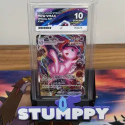 ACE 10 MEW VMAX 269/264 | Fusion Strike Full Art Graded Pokemon Card - Image 1