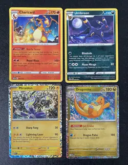 Charizard 001/015, Dragonite 012/015 McDonald's Pokemon Card X4 -LP (Combi P&P) - Image 1