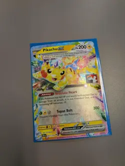 Play! Pokemon Prize Pack Series 7 Surging Sparks 057/191 Pikachu ex NM - Image 1