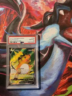 Raichu V Full Art 158/172 PSA 10 GEM MINT (Pokemon Brilliant Stars 2022) - Image 1