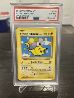 Pokemon XY Evolutions 110/108 Flying Pikachu PSA 6 EX-MT - Image 1