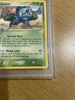 2006 POKEMON EX CRYSTAL GUARDIANS PRERELEASE #35 IVYSAUR PSA 9 - Image 4