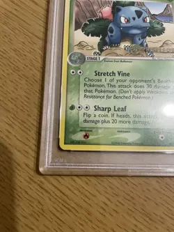 2006 POKEMON EX CRYSTAL GUARDIANS PRERELEASE #35 IVYSAUR PSA 9 - Image 5