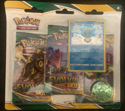 Pokemon Sword Shield Evolving Skies 3 Pack Blister (Eiscue) - Sealed - Image 1