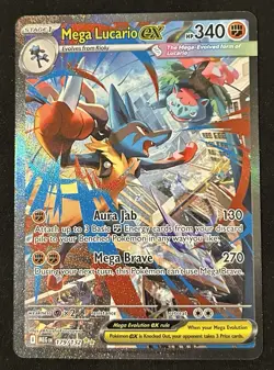 Pokemon TCG Mega Lucario EX 179/132 SIR Mega Evolutions NM - Image 1