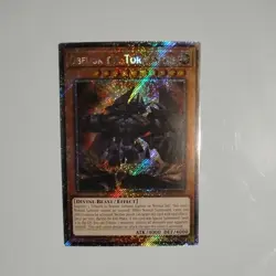 YUGIOH OBELISK THE TORMENTOR RA03-EN230 PLATINUM RARE 1ST ED NM ALT ART - Image 1