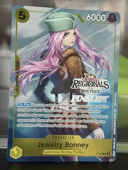 Jewelry Bonney Regional Finalist Card P-085 One Piece Promotion Card Foil - Image 1
