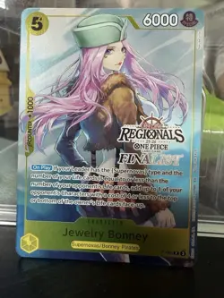 Jewelry Bonney Regional Finalist Card P-085 One Piece Promotion Card Foil - Image 2