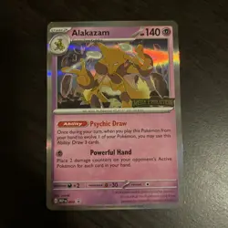 Alakazam 003 Mega Evolutions Promo English Pokemon Card Stamped - Image 1