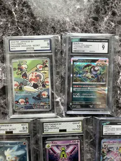 Pokemon Cards 5 Graded Pokemon Cards Slabs inglish and Japanese Lot 5 - Image 2