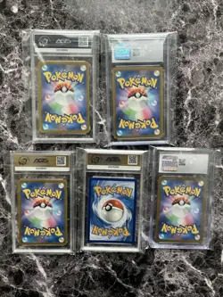 Pokemon Cards 5 Graded Pokemon Cards Slabs inglish and Japanese Lot 5 - Image 5