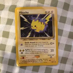 Pokemon Pikachu Neo Genesis Basic Card 50 HP Common Regular English 70/111 - Image 1