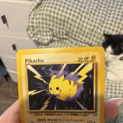 Pokemon Pikachu Neo Genesis Basic Card 50 HP Common Regular English 70/111 - Image 3