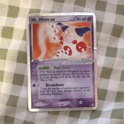 Pokemon Mr. Mime ex Holo Rare 80 HP EX FireRed & LeafGreen Card 113/112 - Image 1