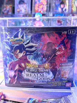 Sealed Dragon Ball Super Trading Card Game Realm Of Gods Booster Box - Image 1
