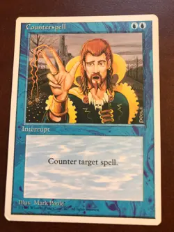 3 Counterspell 4 Brainstorm 2 Hydroblast 3 Curiosity 1 Prosperity 1 Drain Power - Image 1