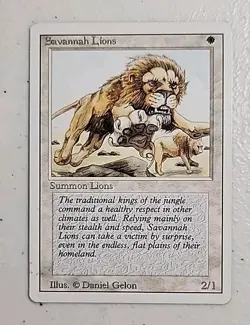 Savannah Lions Revised Edition Regular MTG - Image 1