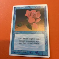 🔵🔵🔵 1995 Magic The Gathering MANA SHORT 4TH EDITION LIGHT PLAYED 🔵🔵🔵 - Image 1