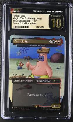 2025 MTG Patrick Star SLD SpongeBob 1931 Rare Foil Borderless CGC Pristine 10 - Image 1