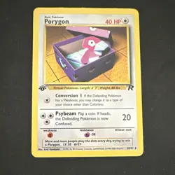 Pokemon Porygon 48/82 Team Rocket 1st Edition Regular Uncommon English 2000 - Image 1