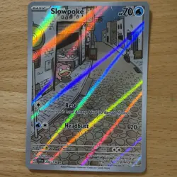 Pokemon TCG Scarlet & Violet Base Set 204/198 Slowpoke Illustration Rare - HP - Image 1