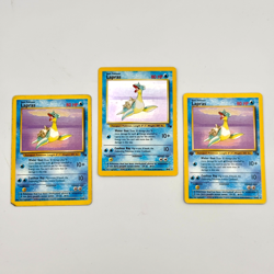 Pokemon Lapras 10/62 Holo & 25/62 1st Edition Non Holo 1999 - MP/HP (Lot of 3) - Image 1
