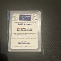Pokemon SEALED 65 ct 2019 World Championships Competitor Sleeves - Washington DC - Image 2