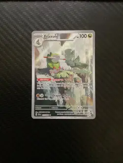 Pokemon TCG - SV Shrouded Fable - Fraxure 077/064 - Holo Illustration Rare - NM - Image 2