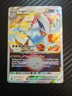 Pokemon TCG Lugia VSTAR Holo Silver Tempest 139/195 2022 Ultra Rare, Near Mint - Image 1